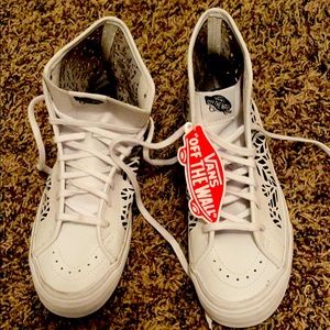 Van high tops, white, US Women’s 7.5
